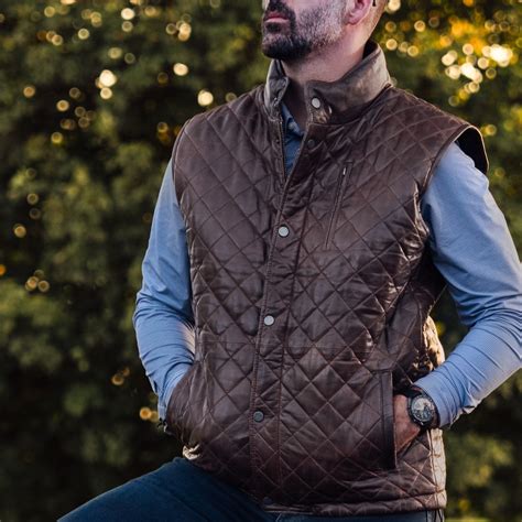 Brown Quilted Vest for Men (Highland Edition) | Buffalo Jackson