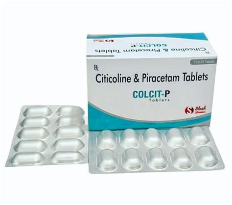 सिटिकोलाइन 500mg के साथ पिरासिटाम 800mg टैबलेट स्ट्रोक के लिए : एम/एस ...