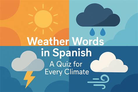 Master Spanish Weather Vocabulary: Fun Quiz for Every Climate!