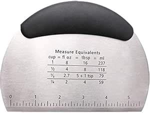 Buy we3 Bench Scraper & Chopper Stainless Steel Dough Scraper Pastry ...