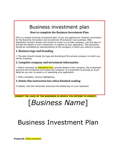 Local Development Investment Plan Template 的图像结果
