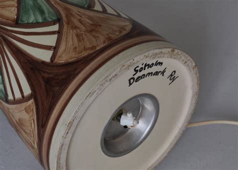 Large Ceramic Floor Lamp by Rigmor Nielsen for Søholm, 1960s, Danish ...