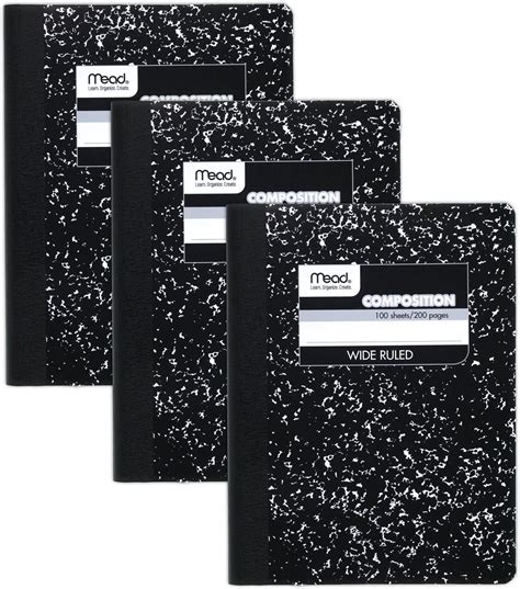 Amazon.com : Mead Primary Composition Notebook, Wide Ruled Paper ...