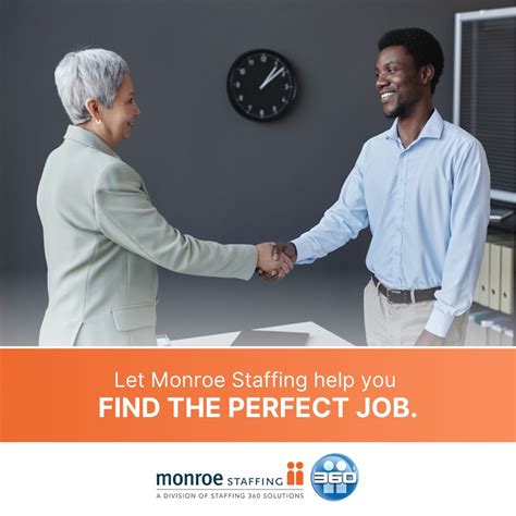 Let Monroe Staffing help you find the perfect job. With our deep ...