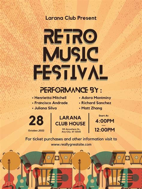 Free Printable, Customizable Music Poster Templates Canva, 47% OFF