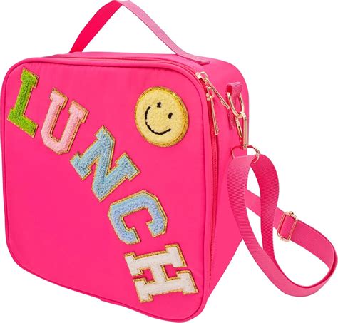 Amazon.com: Insulated Lunch Bag With Adjustable Shoulder Strap, Nylon ...