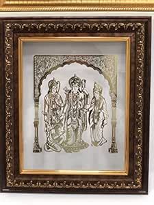 shree kreations Gold Plated Wall Hanging Frame for Home Décor Wooden ...