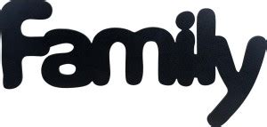 SEHAZ ARTWORKS Family Word Sign Plaque Sign - Black Sign Price in India ...