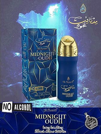 Al-Nuaim Attar Midnight Oudh 20 ml alcohol free perfume oil : Amazon.in ...