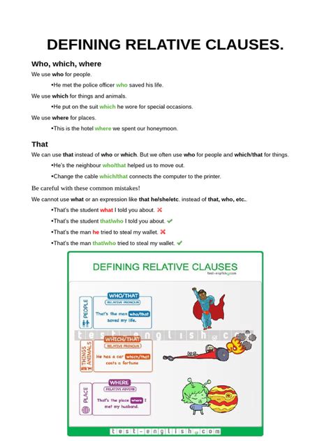 Image result for Defining Relative Clauses Tutorial