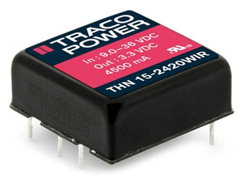 THN 15-2415WIR TRACOPOWER | TRACOPOWER THN 15WIR DC-DC Converter, 24V ...