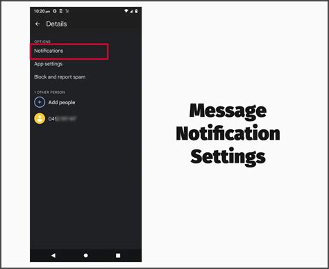 Image result for Message Notification Settings