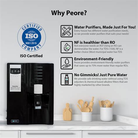 Peore Pro Plus NF+UV: Water Purifier with Less Water Wastage and Self-