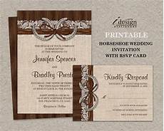 Diy Western Wedding Invitations by Diy Printable Rustic Country Western Horseshoe Wedding Diy Western Wedding Invitations