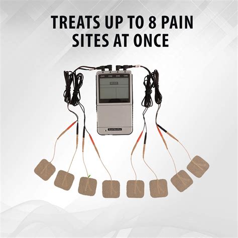 TENS EMS Combo Unit Electro Muscle Stimulator by Quad Stim Plus - 4 ...