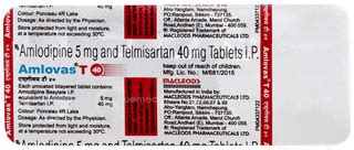 Amlovas T 40mg Tablet 10 - Uses, Side Effects, Dosage, Price | Truemeds