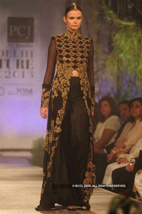 Donna Katherine Masih walks the ramp for designer Anamika Khanna on Day ...