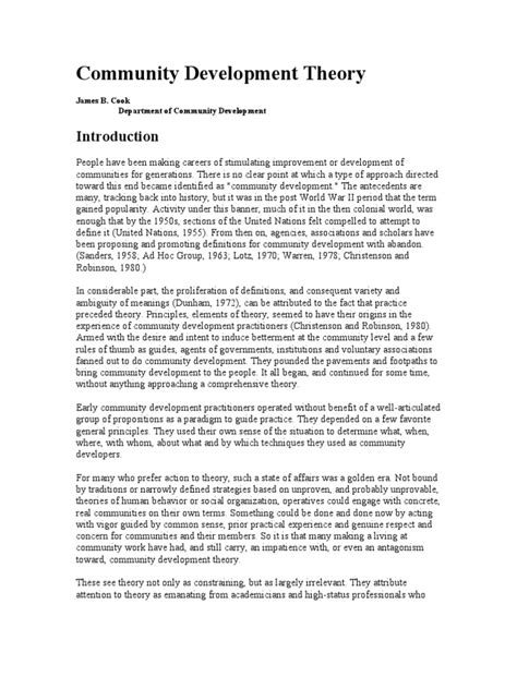 Image result for Community Development Theory