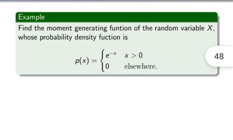 Image result for Moment Generating Function of Random Variable