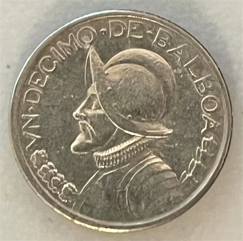 1968-1986 República De Panama VN Decimo De Balboa Coin - *year of Your ...