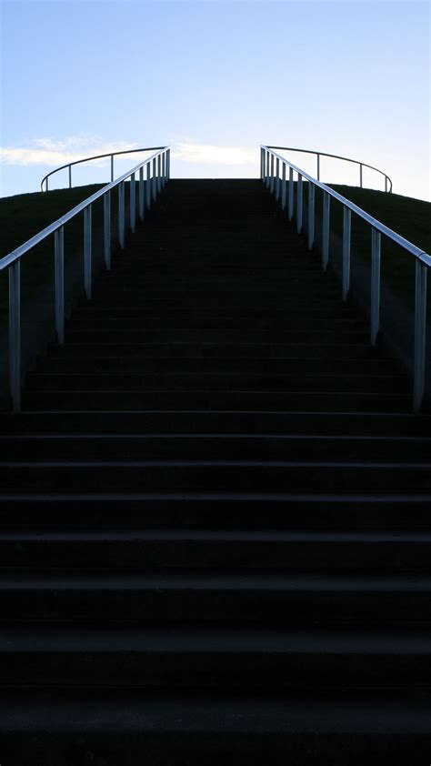 Download wallpaper 938x1668 stairs, steps, dark, bottom view iphone 8/7 ...