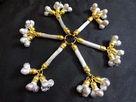 Handmade Fabric Trim Tassels Silver Tassels Ethnic Tassels - Etsy India
