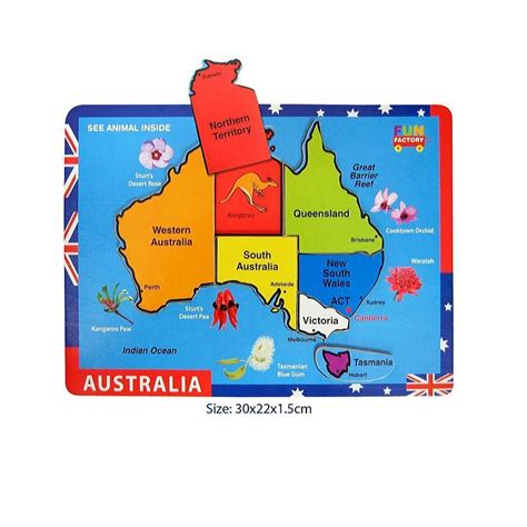 Jigsaw Map of Australia | My Happy Helpers