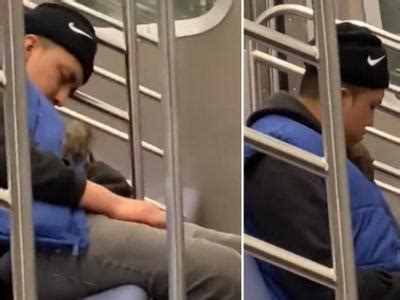 Rat Crawls Up A Man In NYC Subway