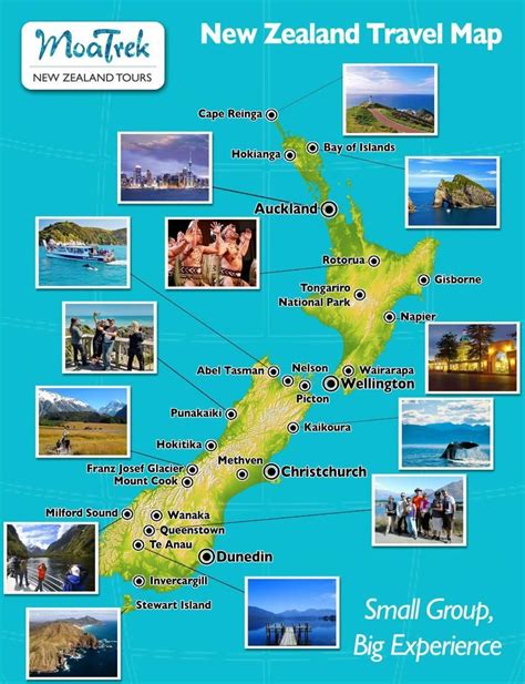 New Zealand Travel Map 的图像结果