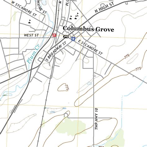 Columbus Grove, OH (2019, 24000-Scale) Map by United States Geological ...
