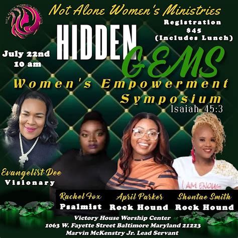 Hidden GEMS Womens Empowerment Symposium, 1063 W Fayette St, Baltimore ...