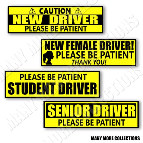Caution New Driver, Lady Driver, Student Driver Please be patient ...