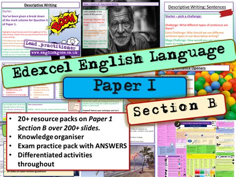 Image result for English Language Paper 1 Edexcel