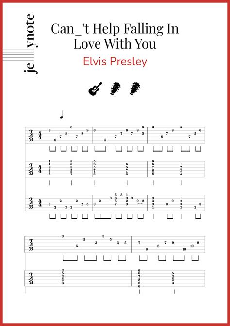 Elvis Presley "Can_'t Help Falling In Love With You" Guitar and Piano ...