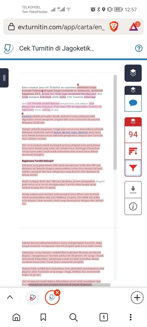 Image result for Tutorial Cek Turnitin Student