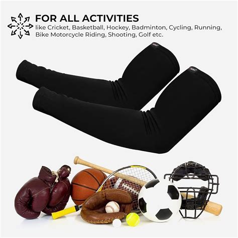 Autofy Pro-Fit 240 GSM Outdoor Indoor Use Unisex Arm Sleeves UV Tan ...