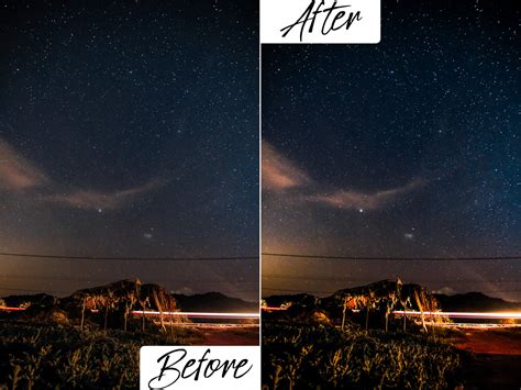 25 Night Sky Presets Mobile & Desktop | Night Sky Filter | Stars ...