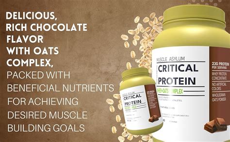 Muscle Asylum Critical Protein With Oats Complex 1.5KG Double Chocolate ...