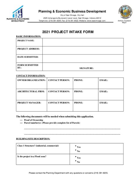 Image result for ITIL Project Intake Form