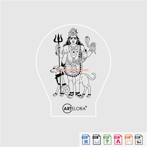 Laser Engraving Kaal Bhairav – ArtElora