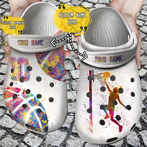 Basketball Crocs - Basketball Personalized Player Clog - Viper Prints