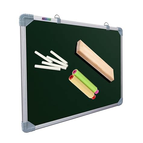 Eduway 2x2 Ft. Kunj Non-Magnetic Double-Sided Chalk Board & White Board ...