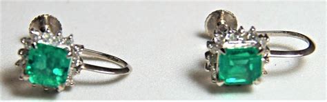 Pt900 エメラルド/ダイヤ Eg E0.59x0.47/D0.12x0.12 | kanaxshop