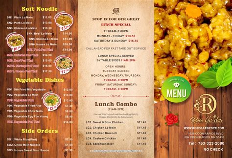 Coon Rapids Menu – Rose Garden