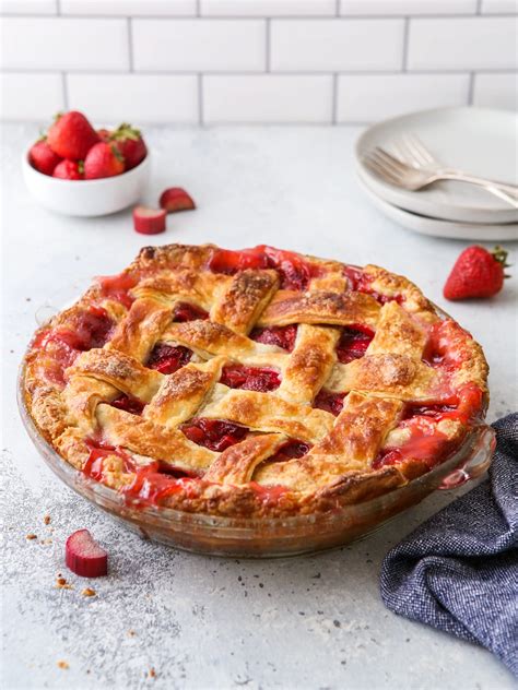 Strawberry Rhubarb Pie - Completely Delicious