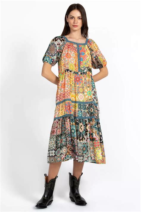 Buy Kaleida Zenovia Dress | Johnny Was