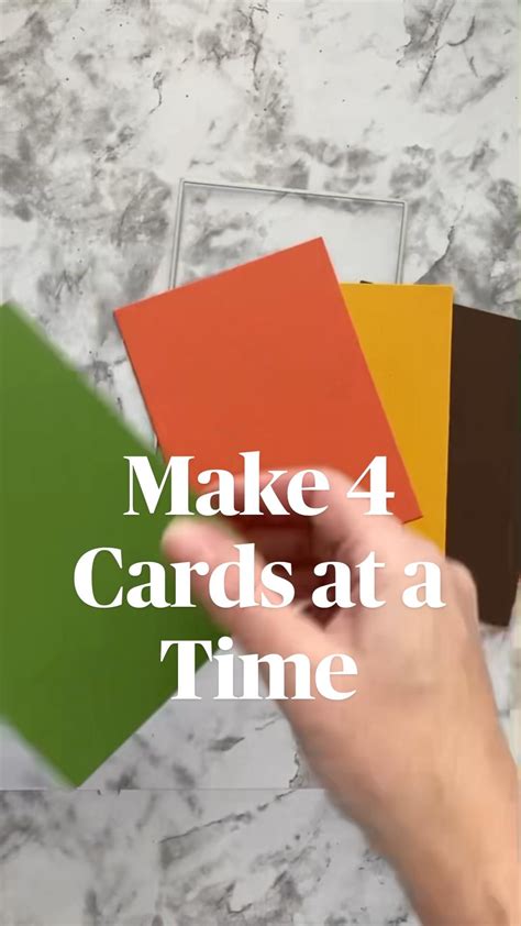 Easy card making template makes 4 cards at once – Artofit