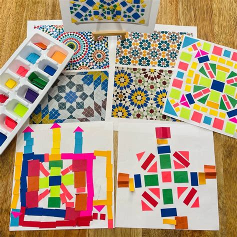Paper Mosaic Art For Kids