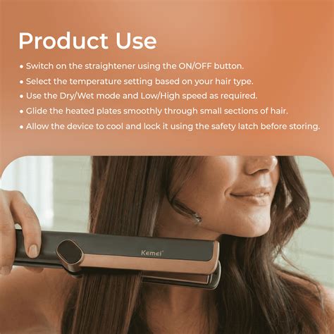 Kemei KM-6910 – Professional Hair Straightener – KEMEI INDIA