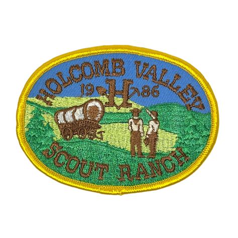 1986 Holcomb Valley Scout Ranch PATCH BSA California Vintage Boys ...